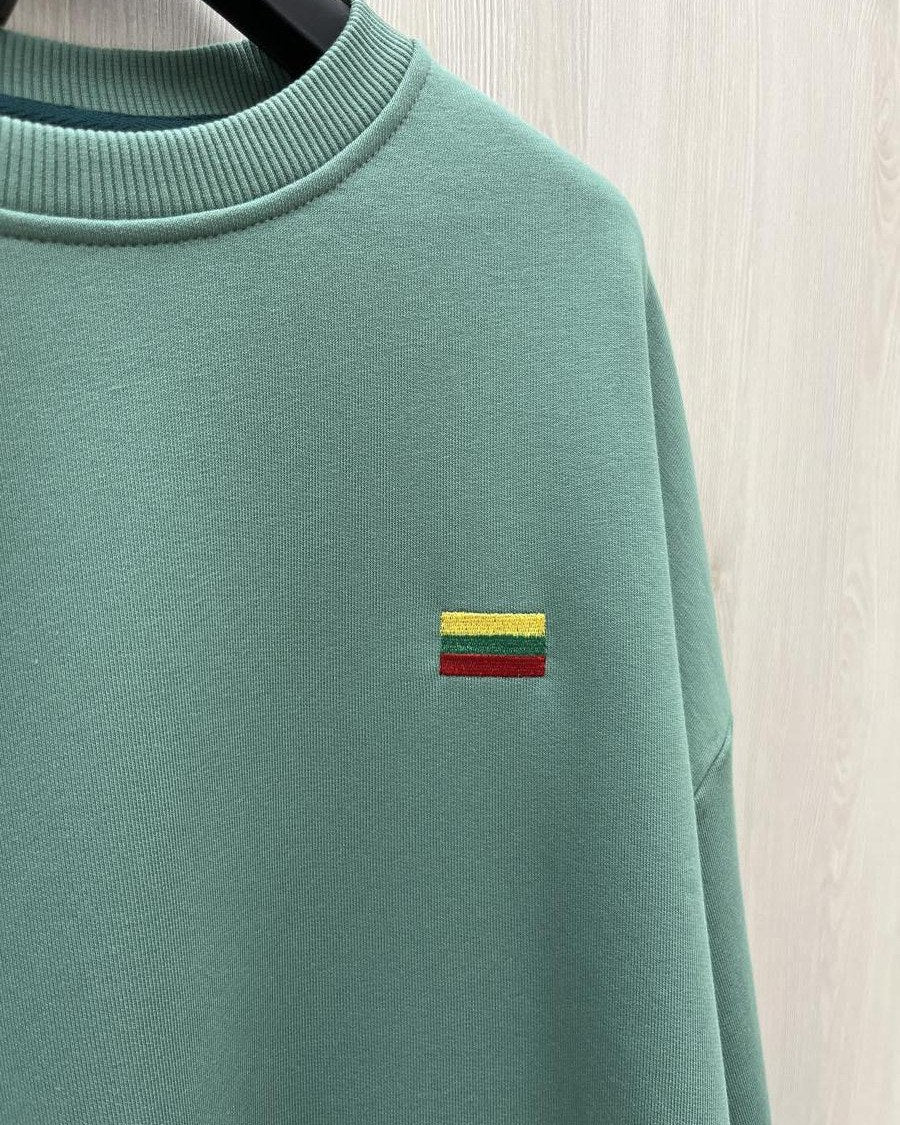 Світшот «LT flag» смарагдовий – (бавовна), фото 2