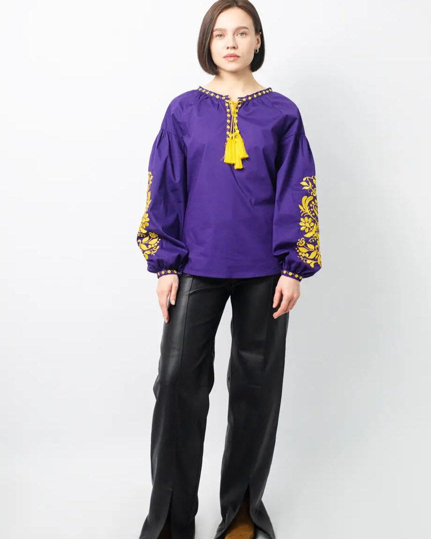 Vyshyvanka "Tree of Life" violet