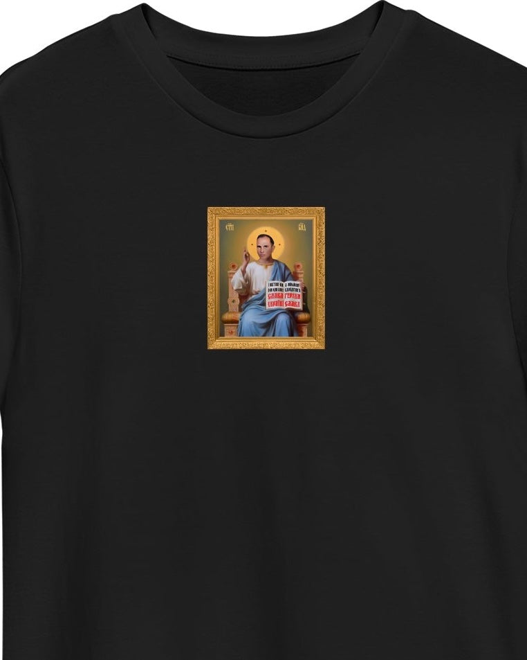 T-shirt “Saint Stephen” black (to order)