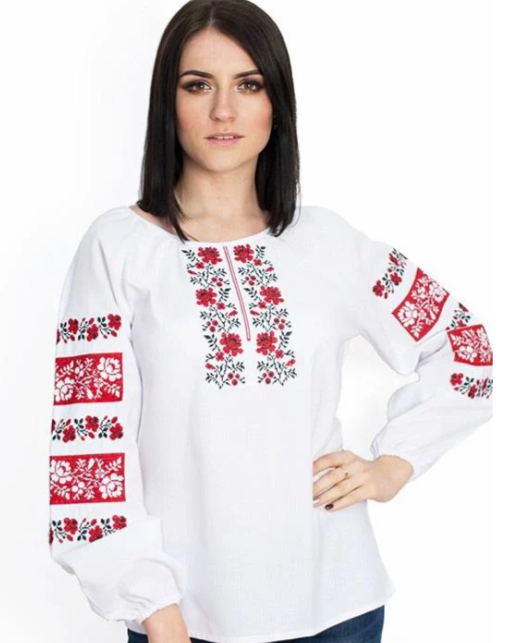 Vyshyvanka "Margaryta" white