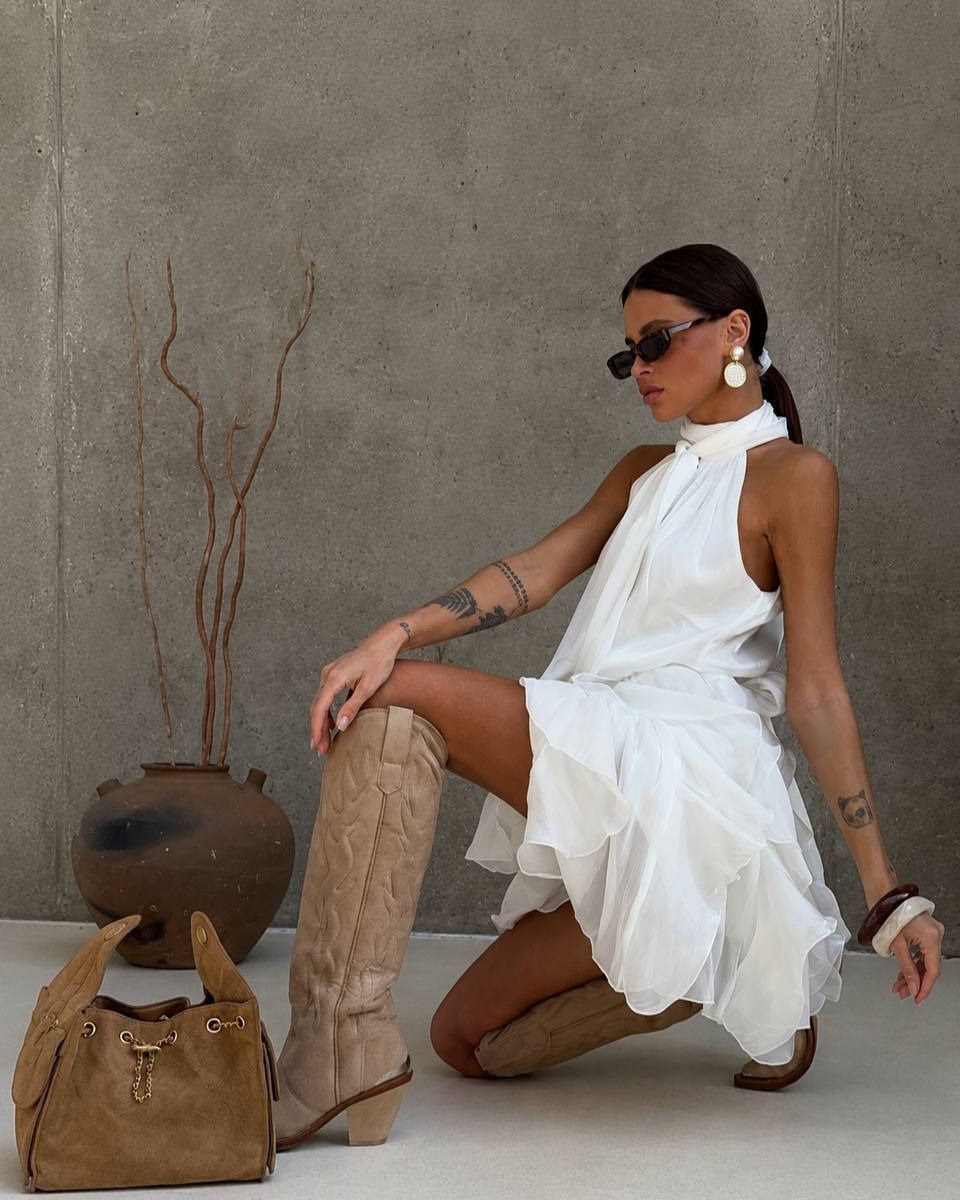 Dress "Neve" white – dress white, photo 4