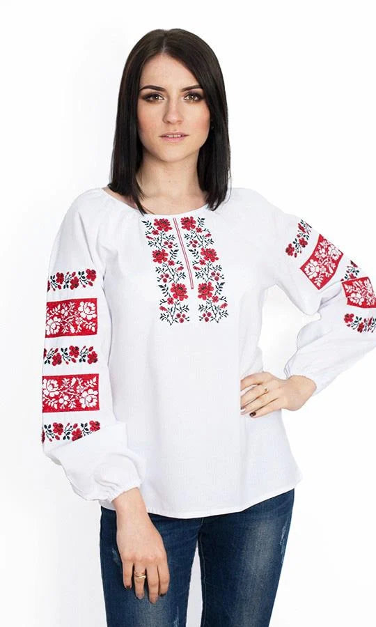 Vyshyvanka "Margaryta" white