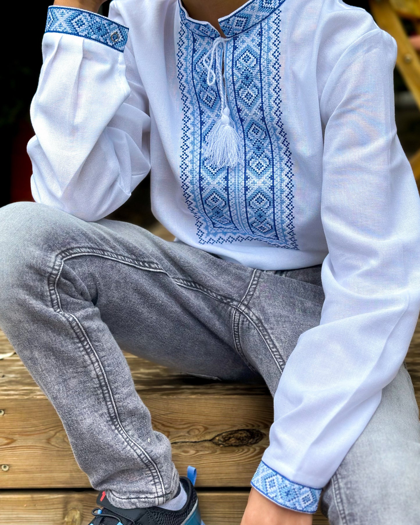 Vyshyvanka "VASYL" blue