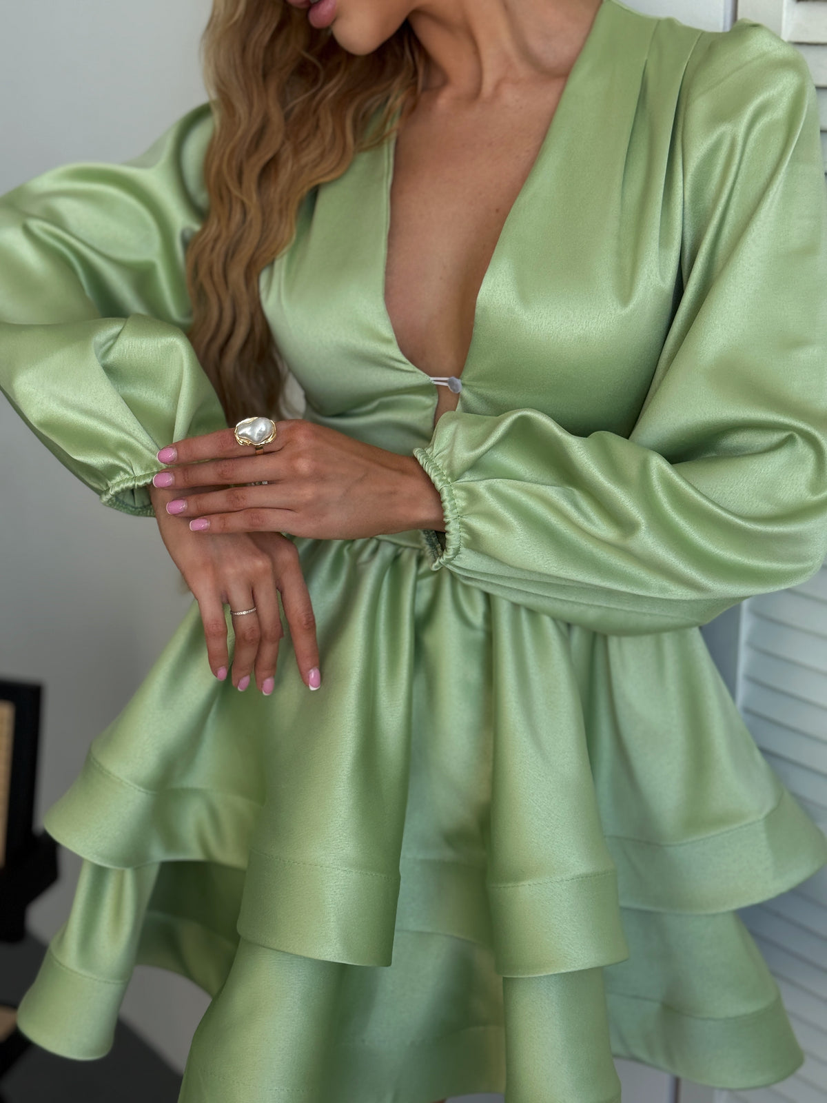 Dress "Olimp" sage green