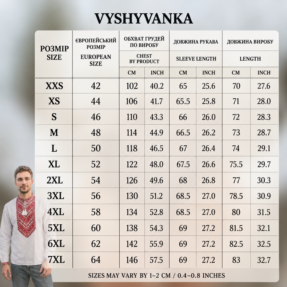 Vyshyvanka “Mykola” red