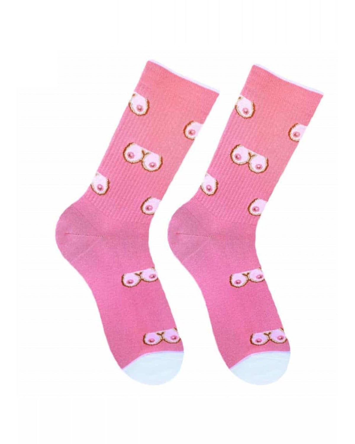Squish Squish socks - pair of playful crew socks, front view