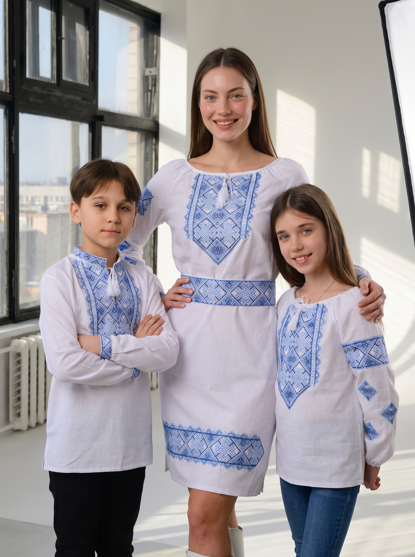 Family Set "Blue Ornament"