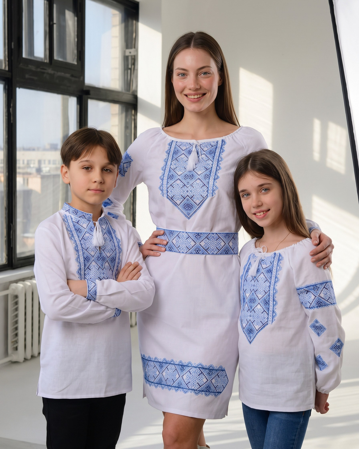 Family Set "Blue Ornament" – blue, photo 3