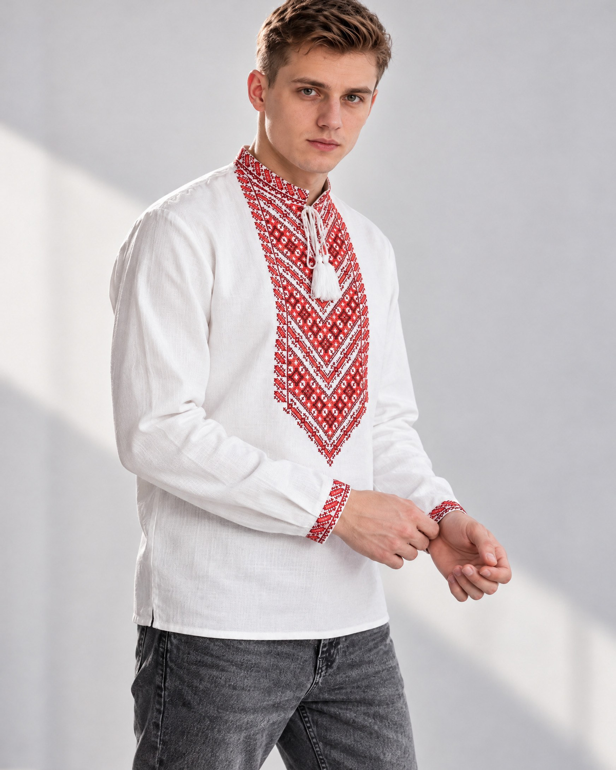 Vyshyvanka “Mykola” red