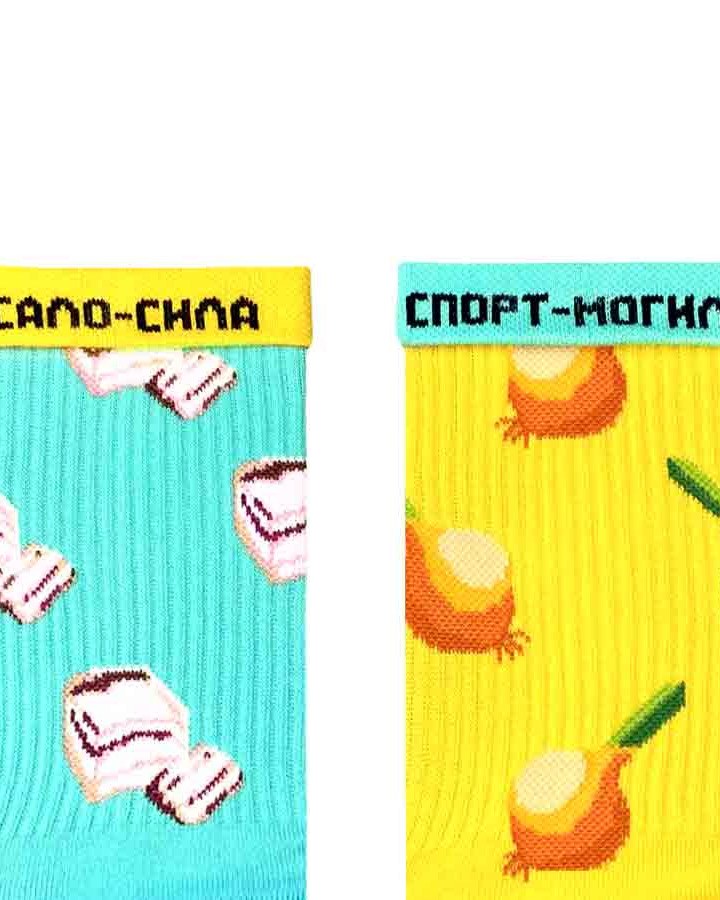 Kojinės „Salo & tsybulia“ – (medvilnė), nuotrauka 3
