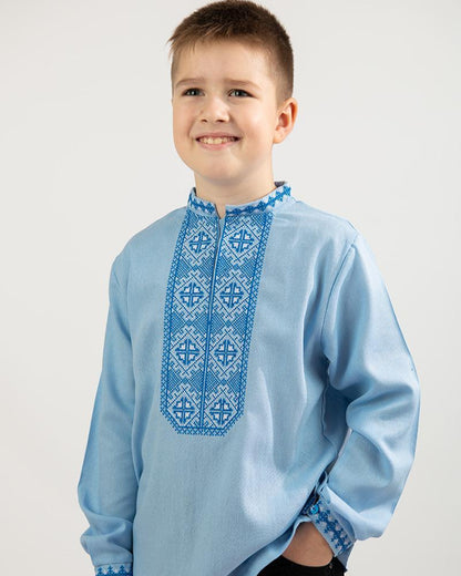 Vyshyvanka "Vitaliy" blue