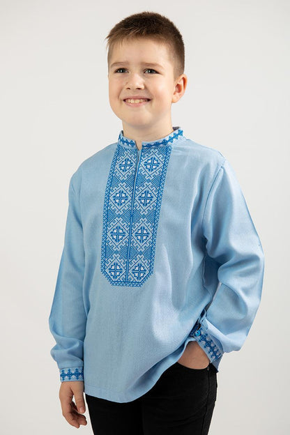 Vyshyvanka "Vitaliy" blue