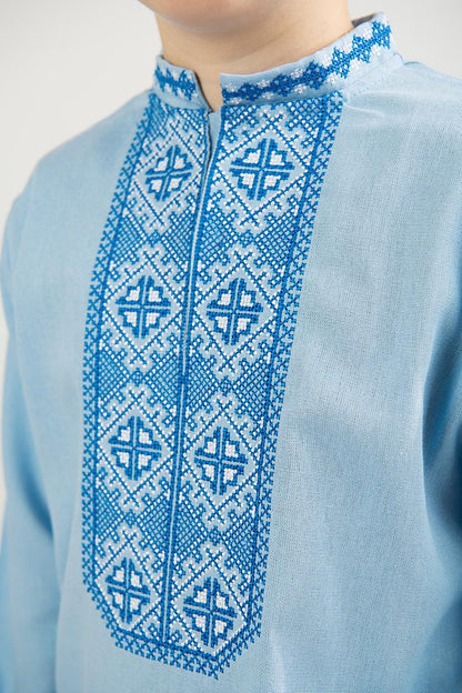 Vyshyvanka "Vitaliy" blue