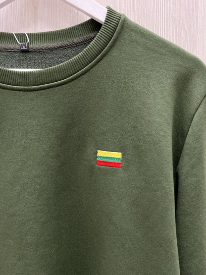 Sweatshirt "Lithuania flag" haki