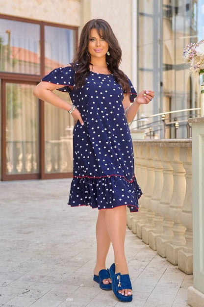 Dress "Rain" blue