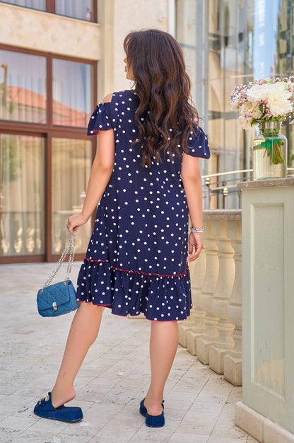 Dress "Rain" blue