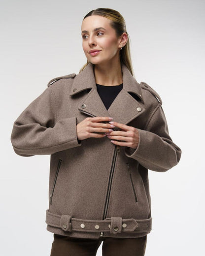 Coat "short jacket 2" brown