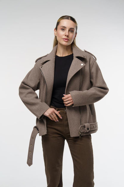Coat "short jacket 2" brown