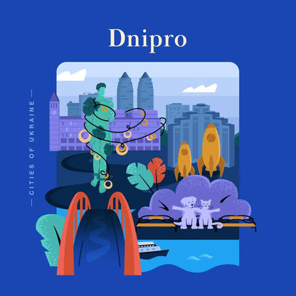 T-shirt "DNIPRO" one size (to order)