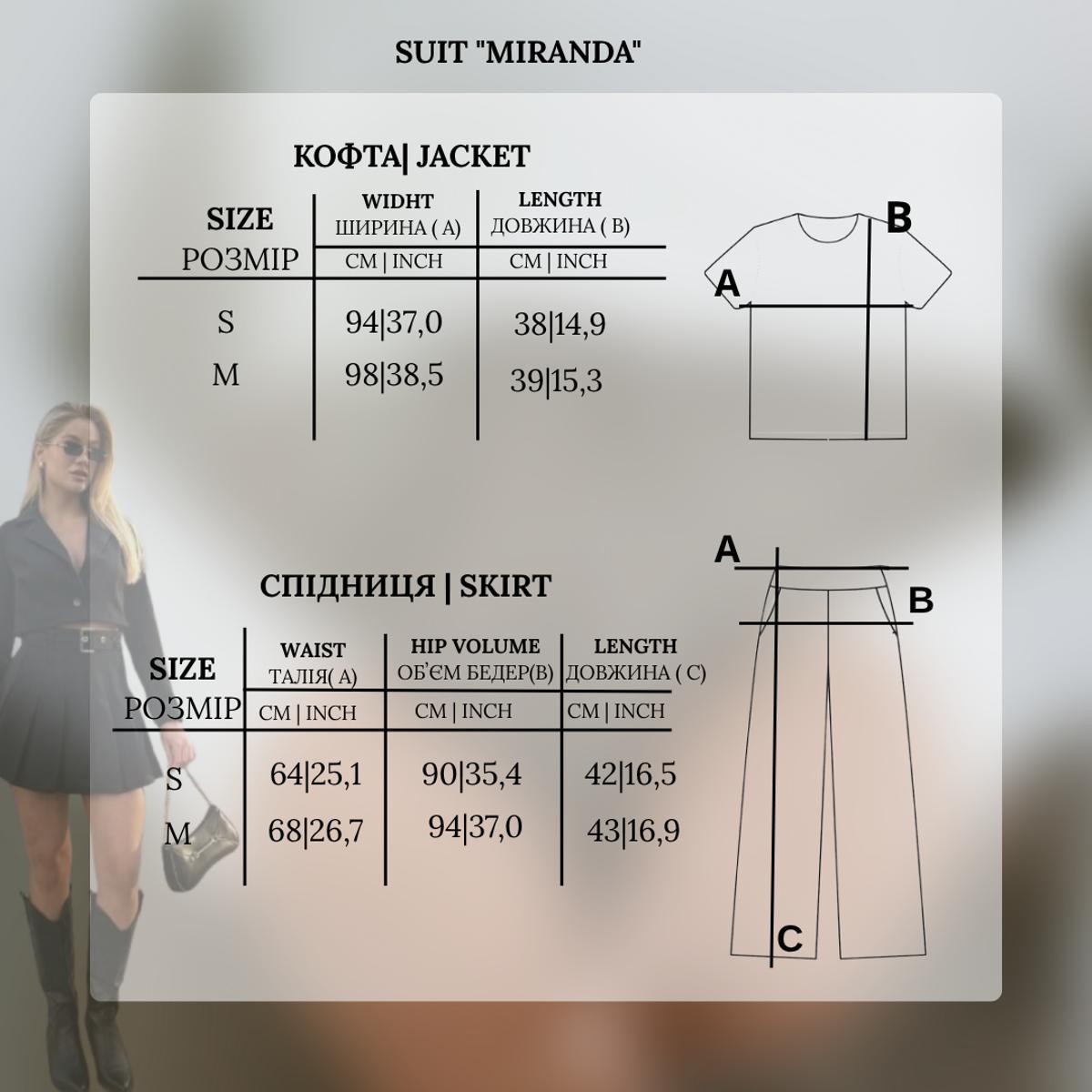 Kostiumas „Miranda“ juodas