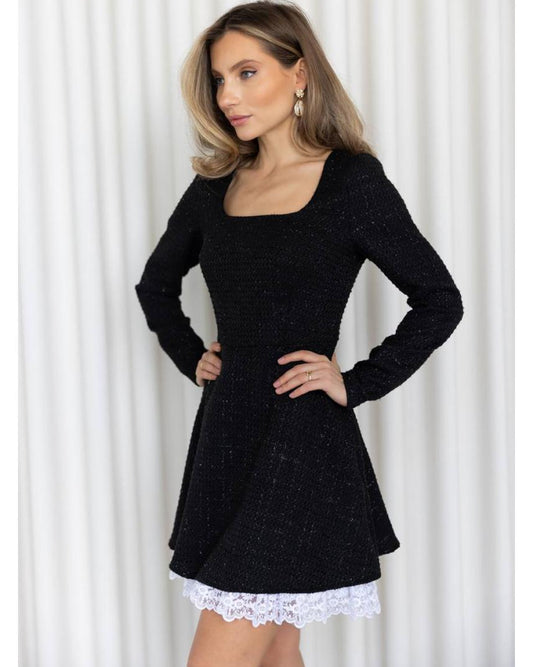 Dress "Lady Tweed" black