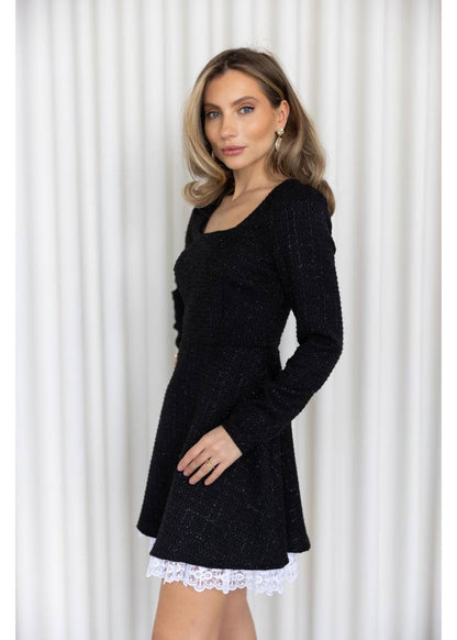 Dress "Lady Tweed" black