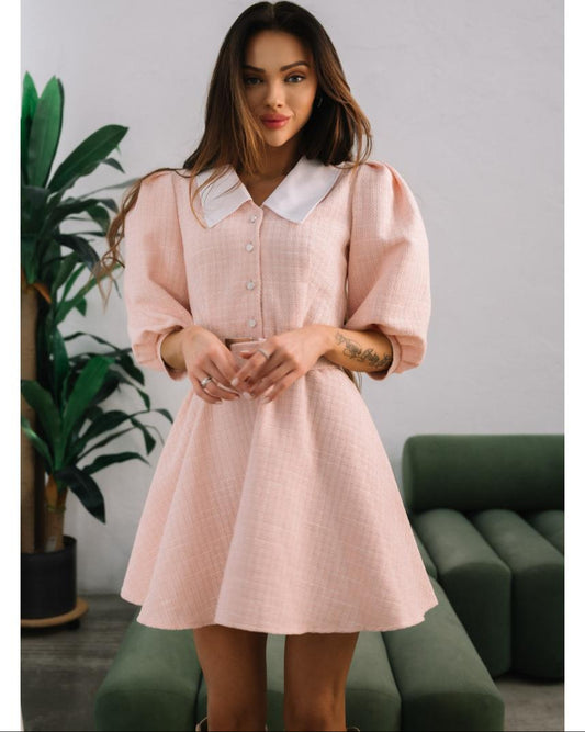 Dress "Charlotte" peach