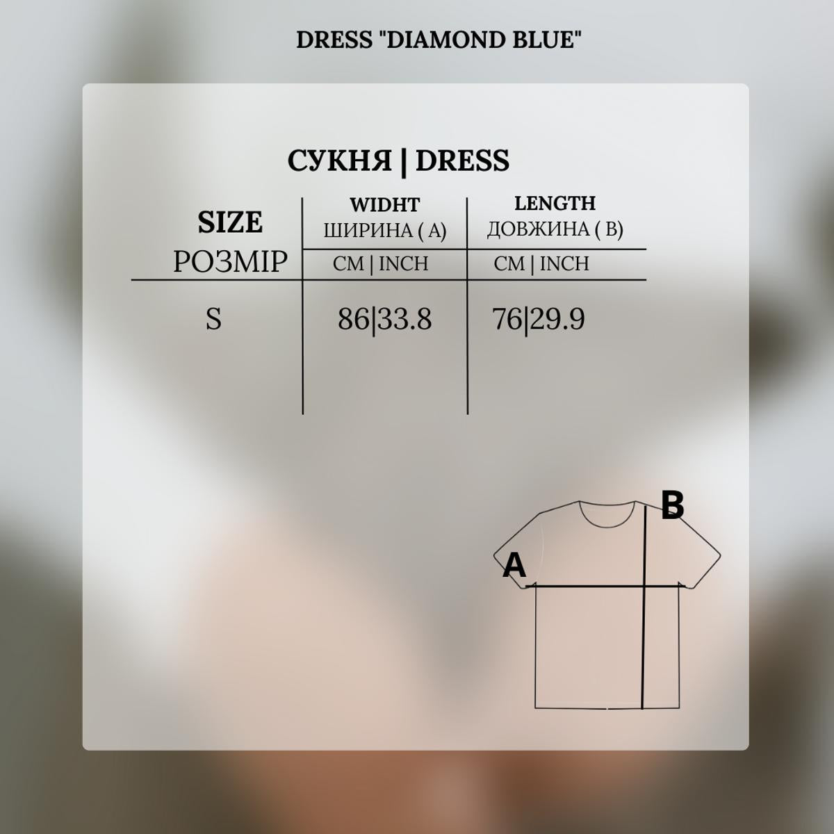 Dress "Diamond blue"