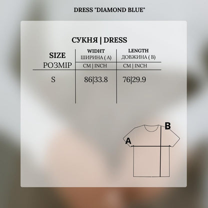 Dress "Diamond blue"