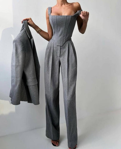Suit trio "Cashmere" gray