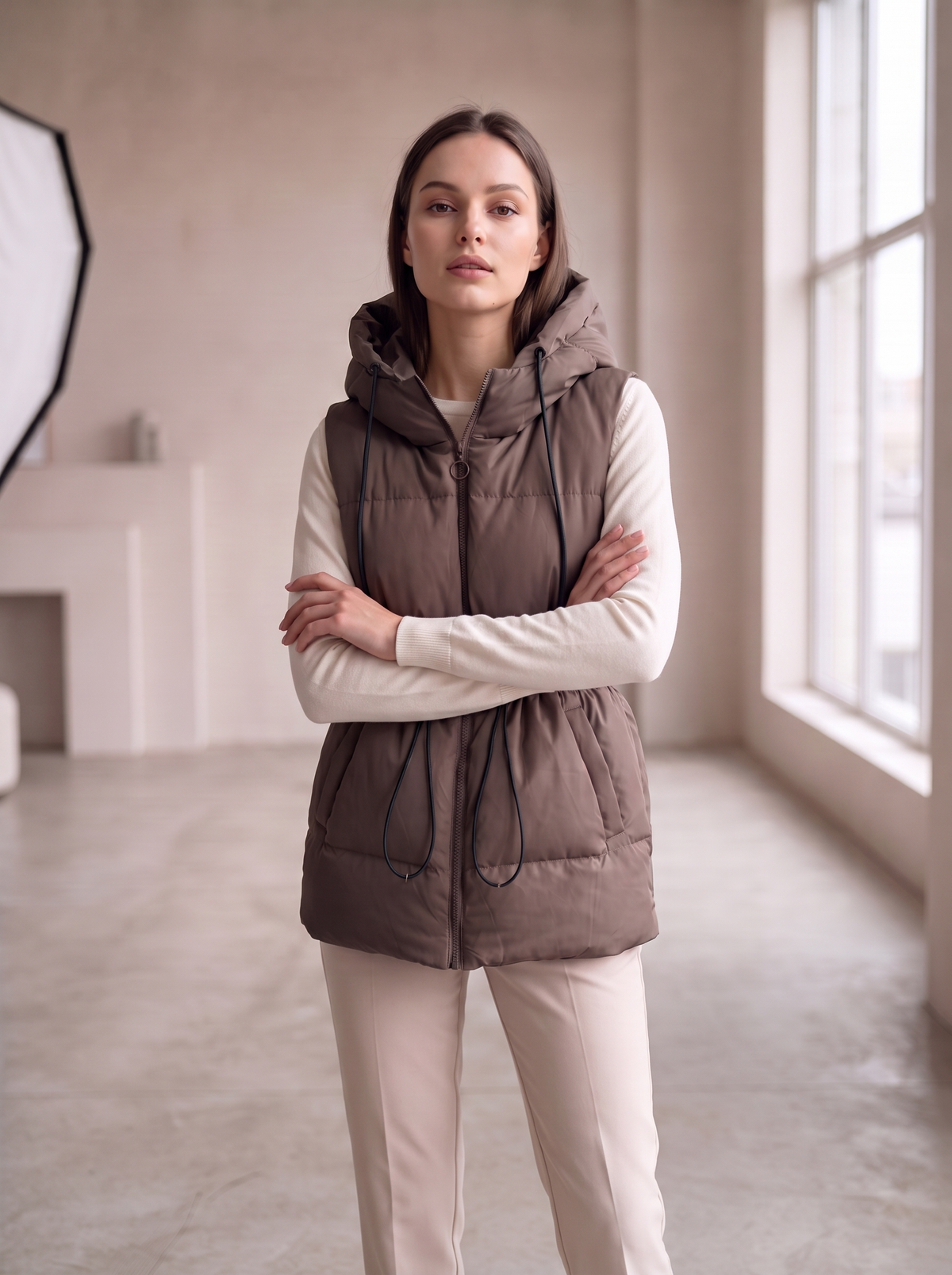 Vest "Isla" chocolate