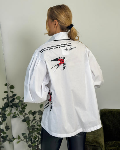 Vyshyvanka "LESYA UKRAINKA" white (to order)