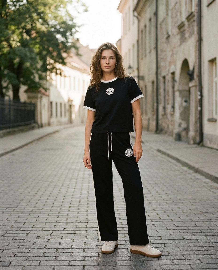 Suit "Camellia" black