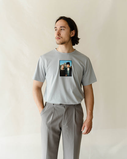 T-shirt «Ukrainian Gothic» gray (to order)