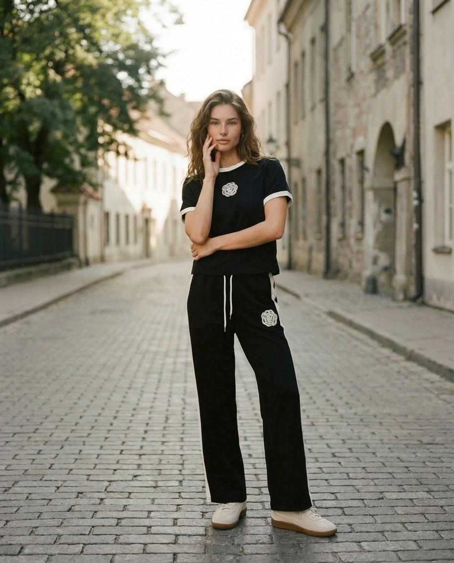 Suit "Camellia" black