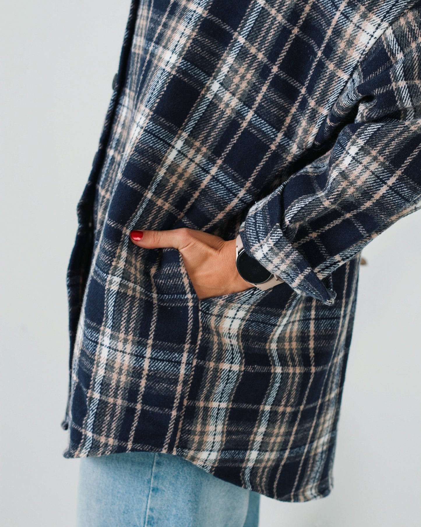 Shirt "wool" dark blue