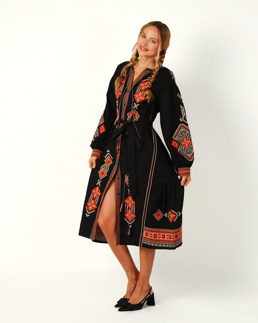 Dress "Kolorytna" black