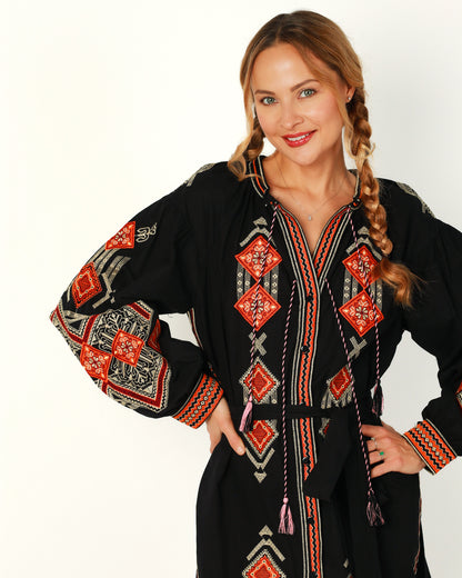 Dress "Kolorytna" black
