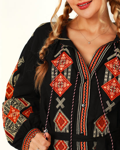 Dress "Kolorytna" black