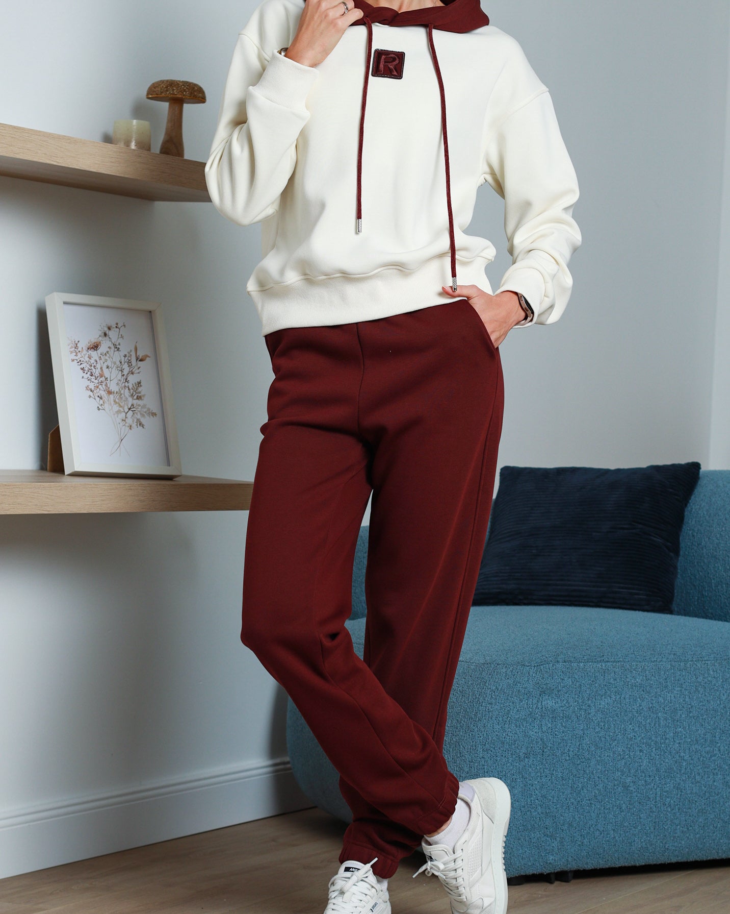 Suit «Fleece LUX» milk/bordo