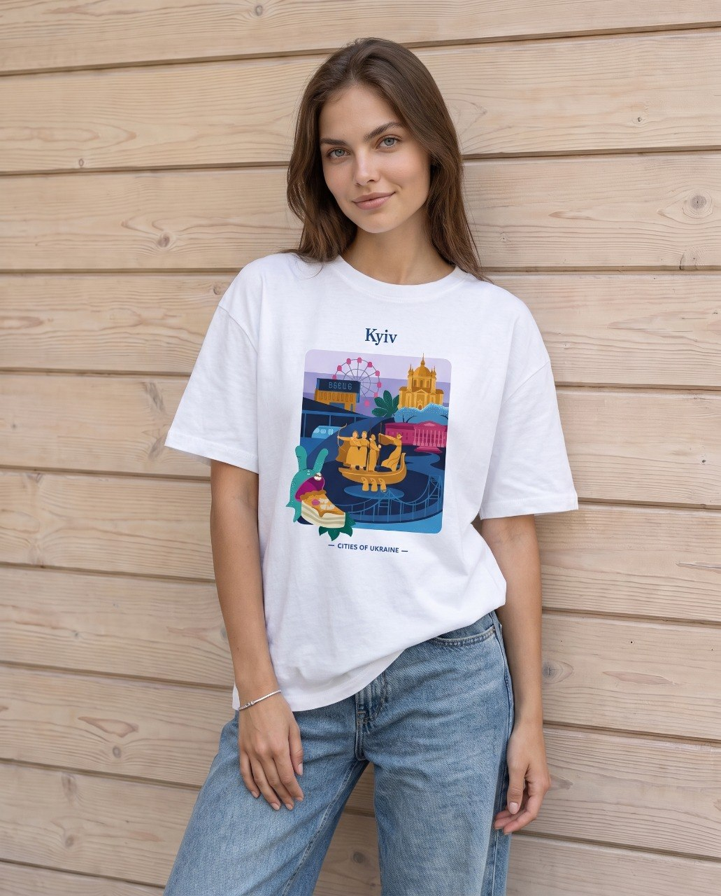 T-Shirt "Kyiv" white