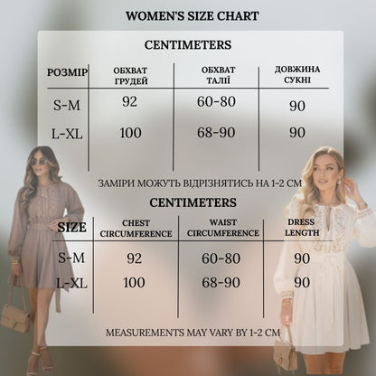 Taupe embroidered linen vyshyvanka dress with traditional Ukrainian ornament, women's long sleeve, photo 6