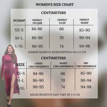 Dress "Oksamyt" burgundi