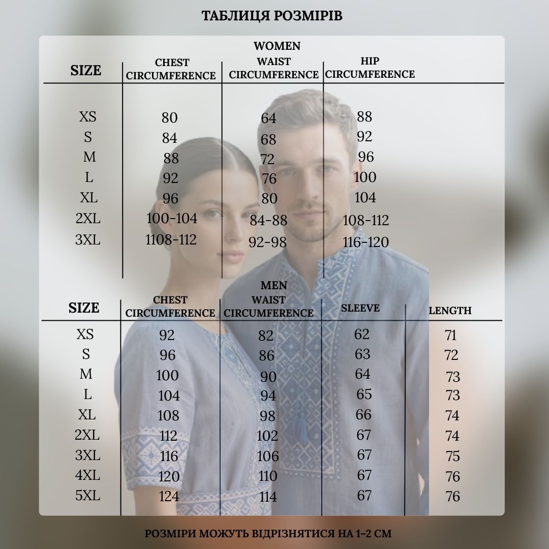 Family set Linen " Nebisniy" – šeimos vyšyvankų komplektas mėlynas (lininis), photo 7
