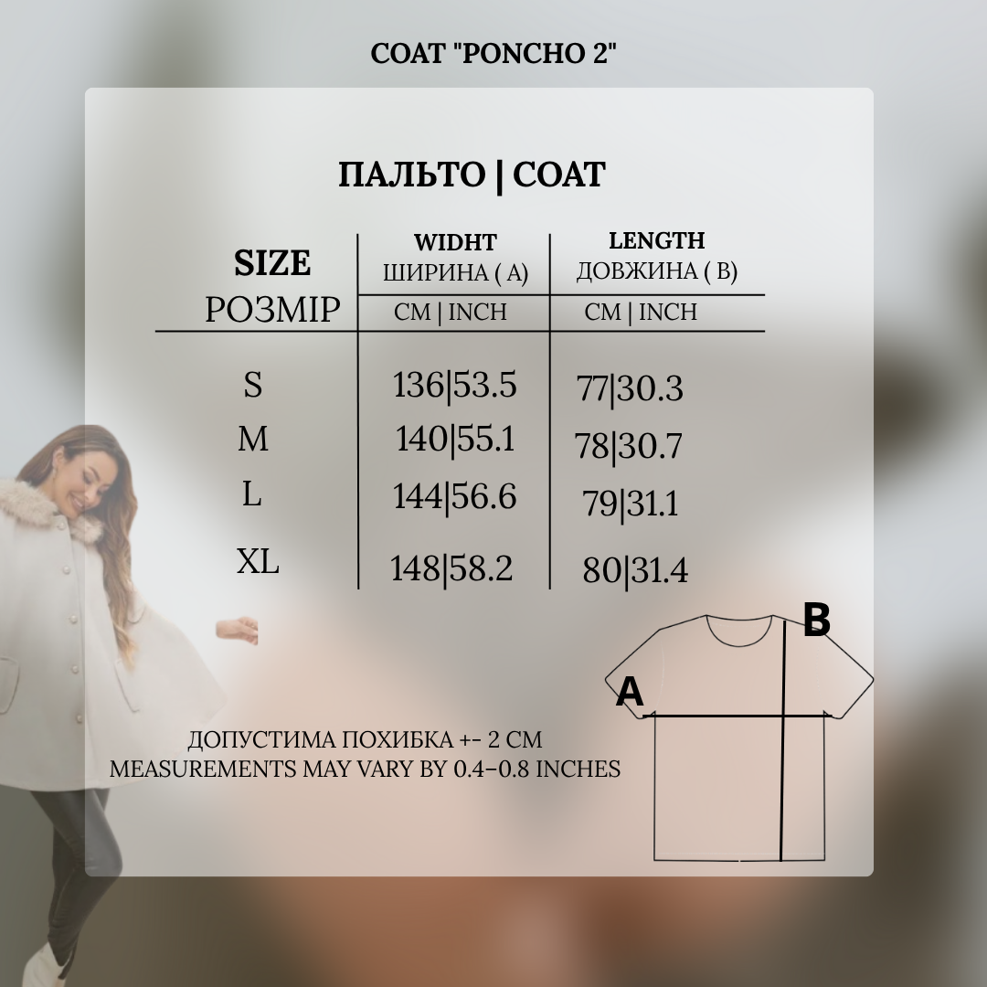 Paltas „Pončas 2“