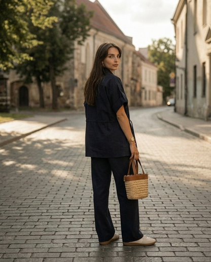 Kostiumas „Rich“ tamsiai mėlynas