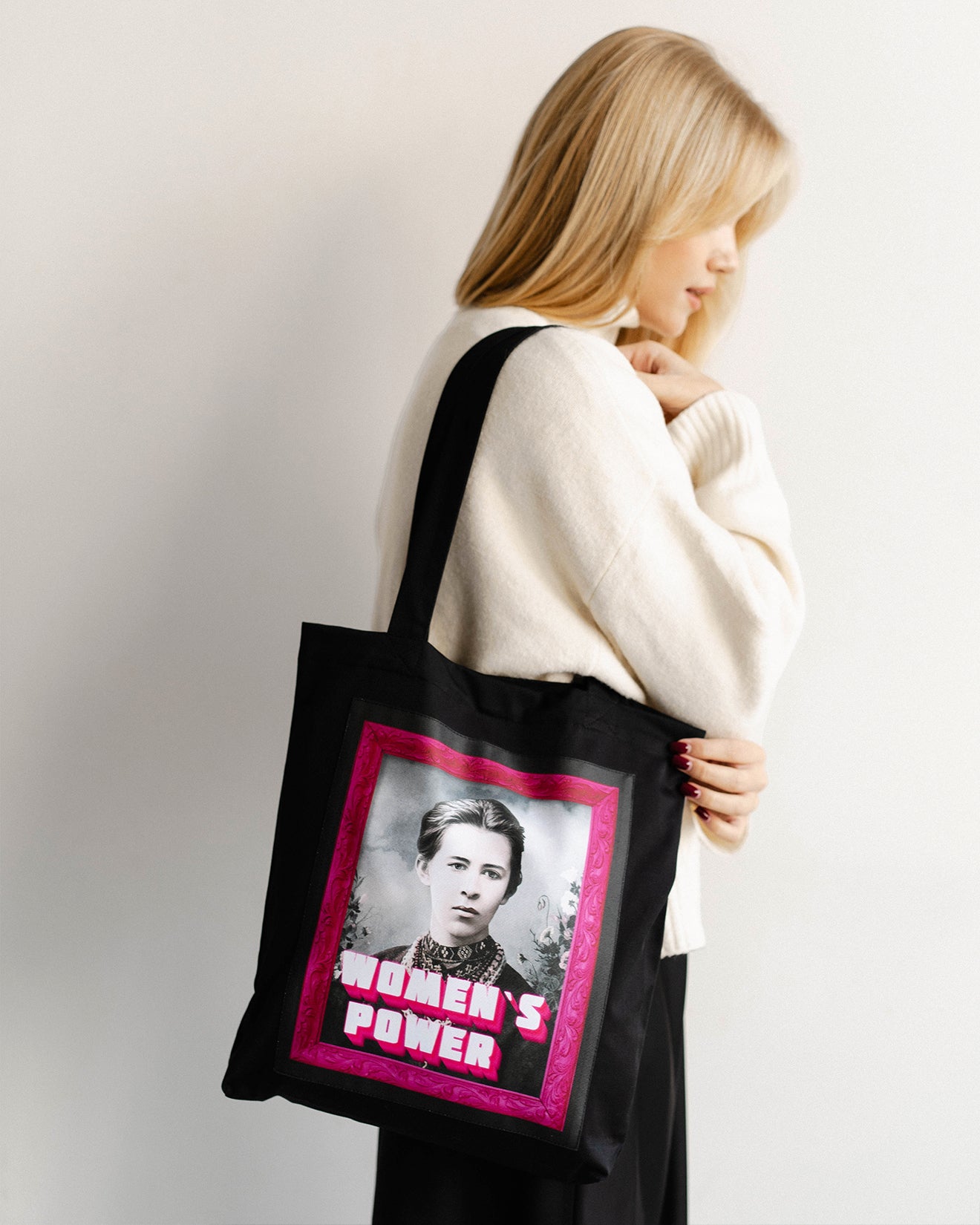 Shopper "Womans power" black