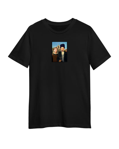 T-shirt «Ukrainian Gothic» black (to order)