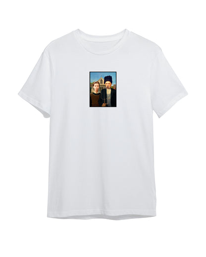 T-shirt «Ukrainian Gothic» white (to order)