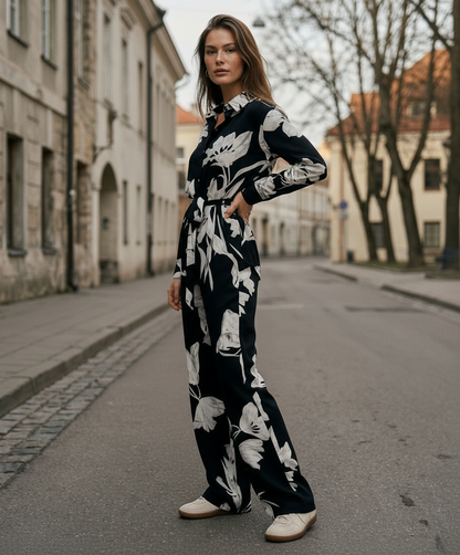 Kostiumas „Baltoji gėlė“ juodas